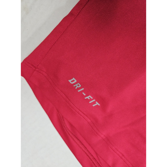 Nike Tiger Woods Collection Golf Polo Shirt Men's XL Red Dri-Fit Stretch Striped - Picture 5 of 8